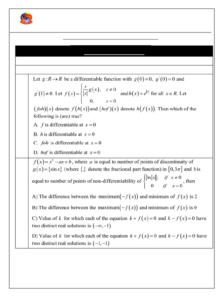 L.C.D. Mathematics Assignment Week 2 | PDF