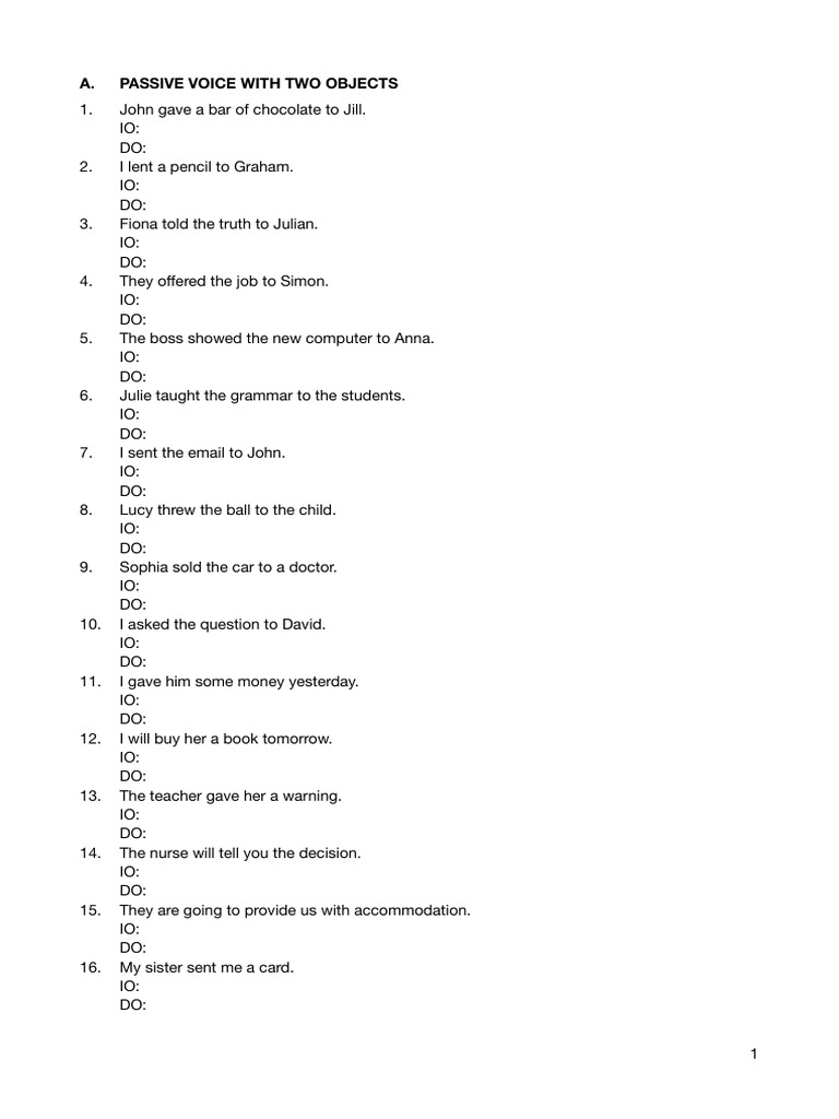 Passive Voice Structures Explained | PDF