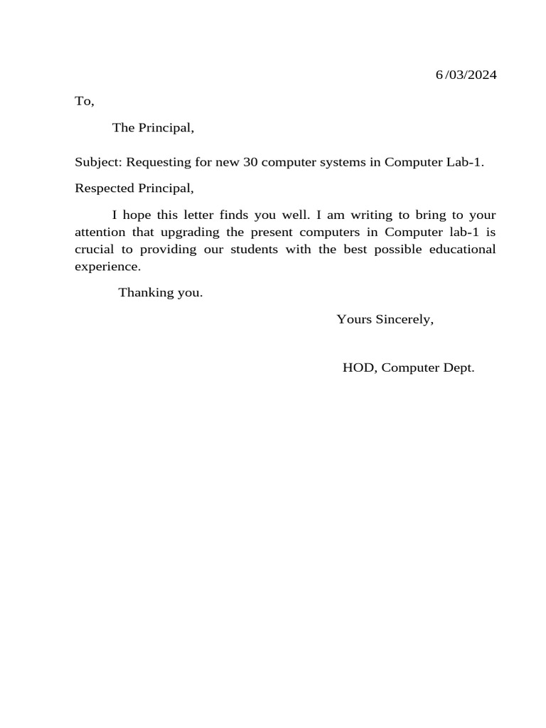 Request for Computer Lab Upgrade | PDF