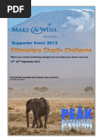 Kilimanjaro Charity Challenge (Make-A-Wish) - September 2013