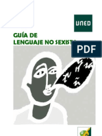 Guía de lenguaje no sexista (Uned Oficina de Igualdad)