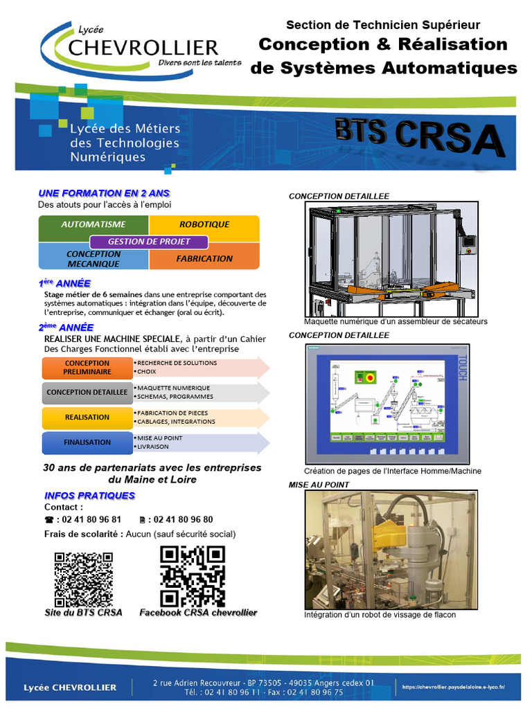 Formation BTS CRSA : Accès à l'emploi | PDF