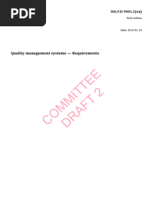 ISO 9001 2026 Committee Draft 2 January 2025 Draft