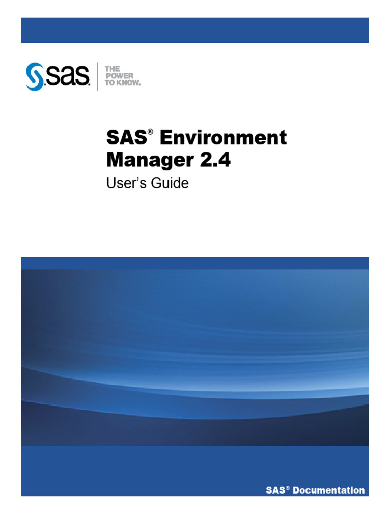 SAS Environment Manager 2.4 Guide | PDF | Sas (Software) | Server ...