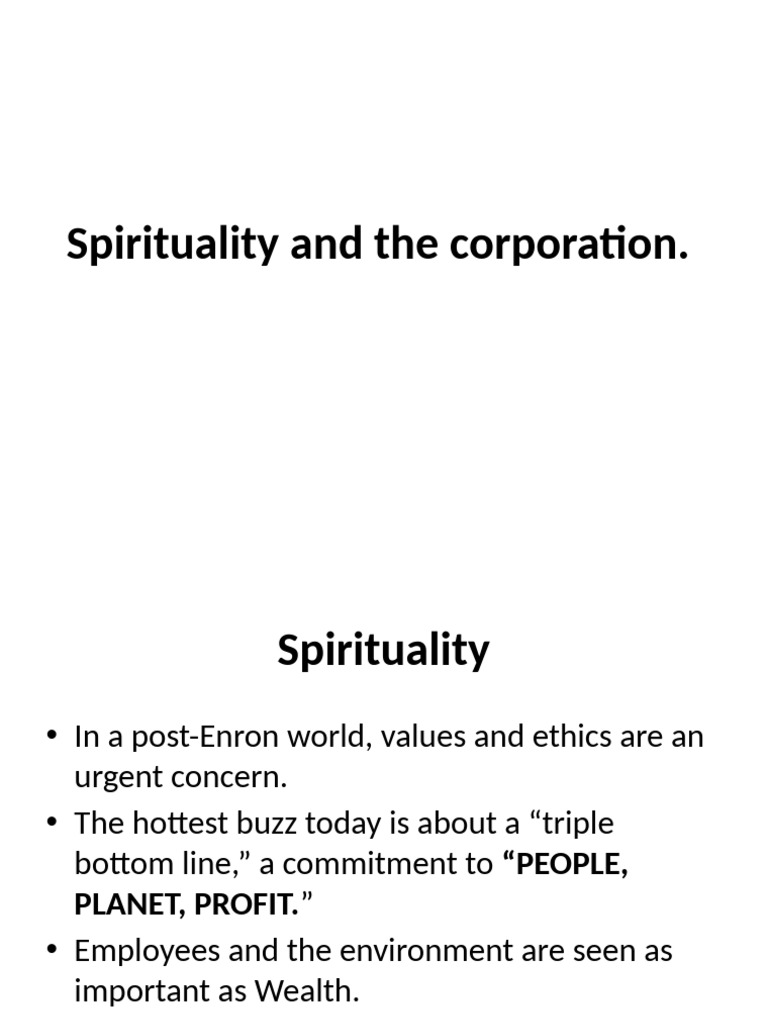 Spirituality's Role in Modern Business | PDF | Intelligence | Spirituality