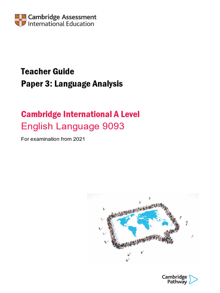 A Level English Language Paper 3 Guide | PDF | Lesson Plan | Learning