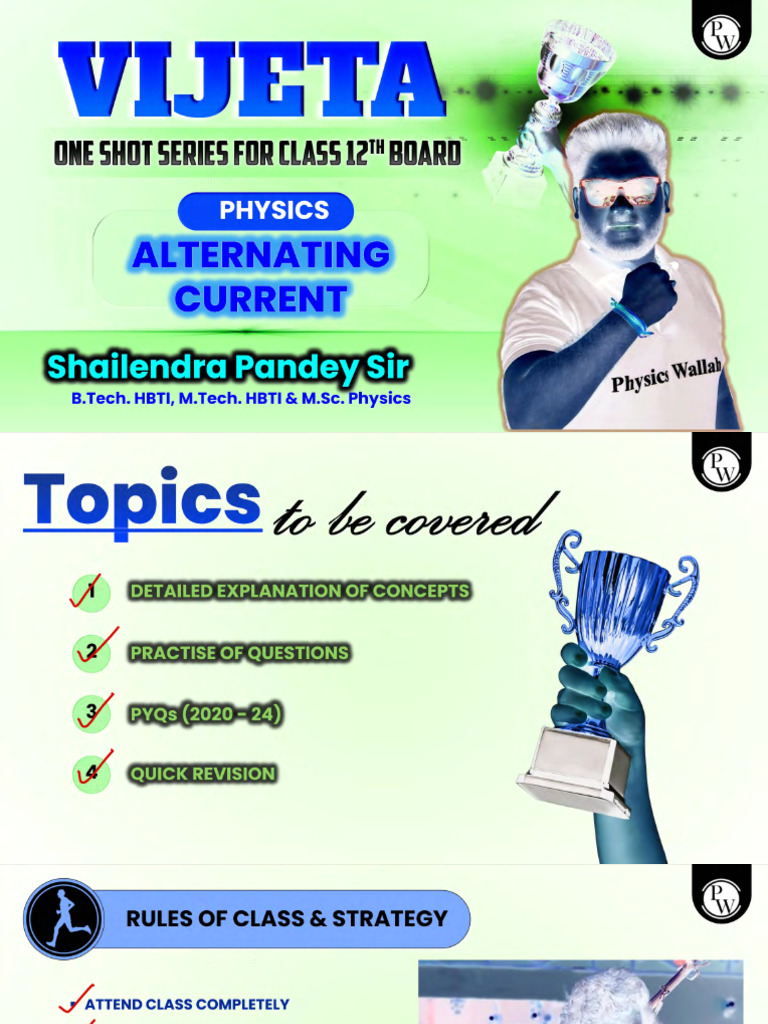 Alternating Current Class Notes-Invert | PDF