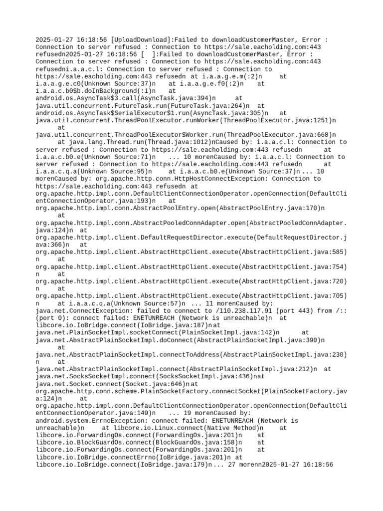 Server Connection Refused Errors | PDF | Computing | Computer Access ...