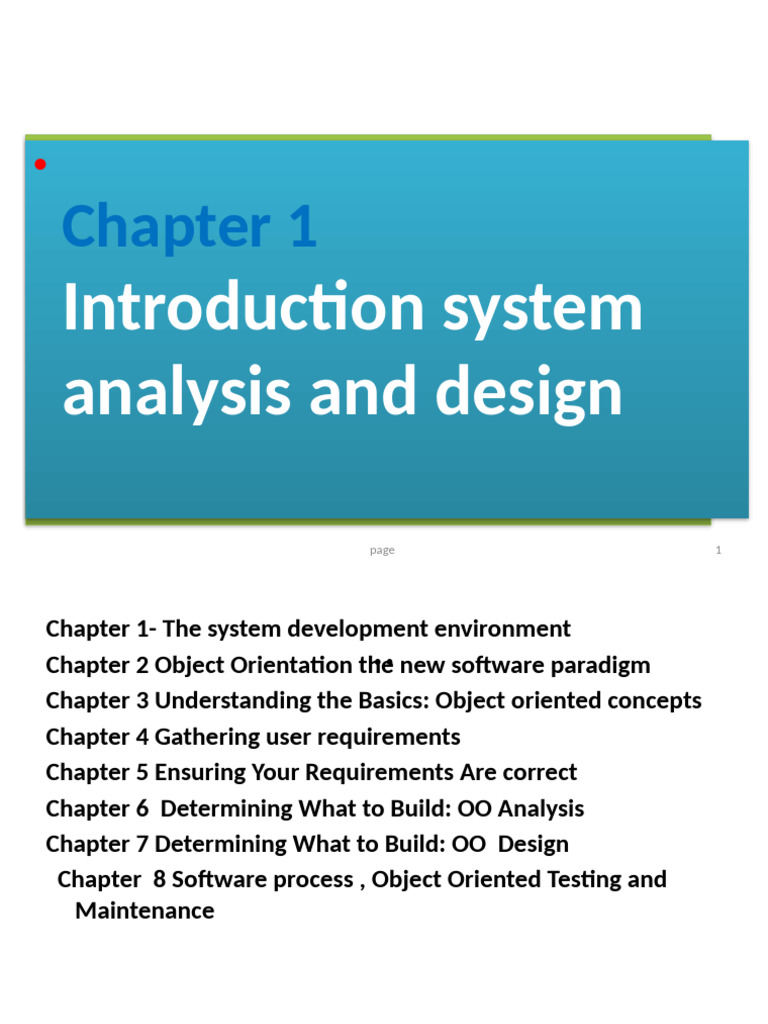 System Analysis and Design Overview | PDF | System | Information System