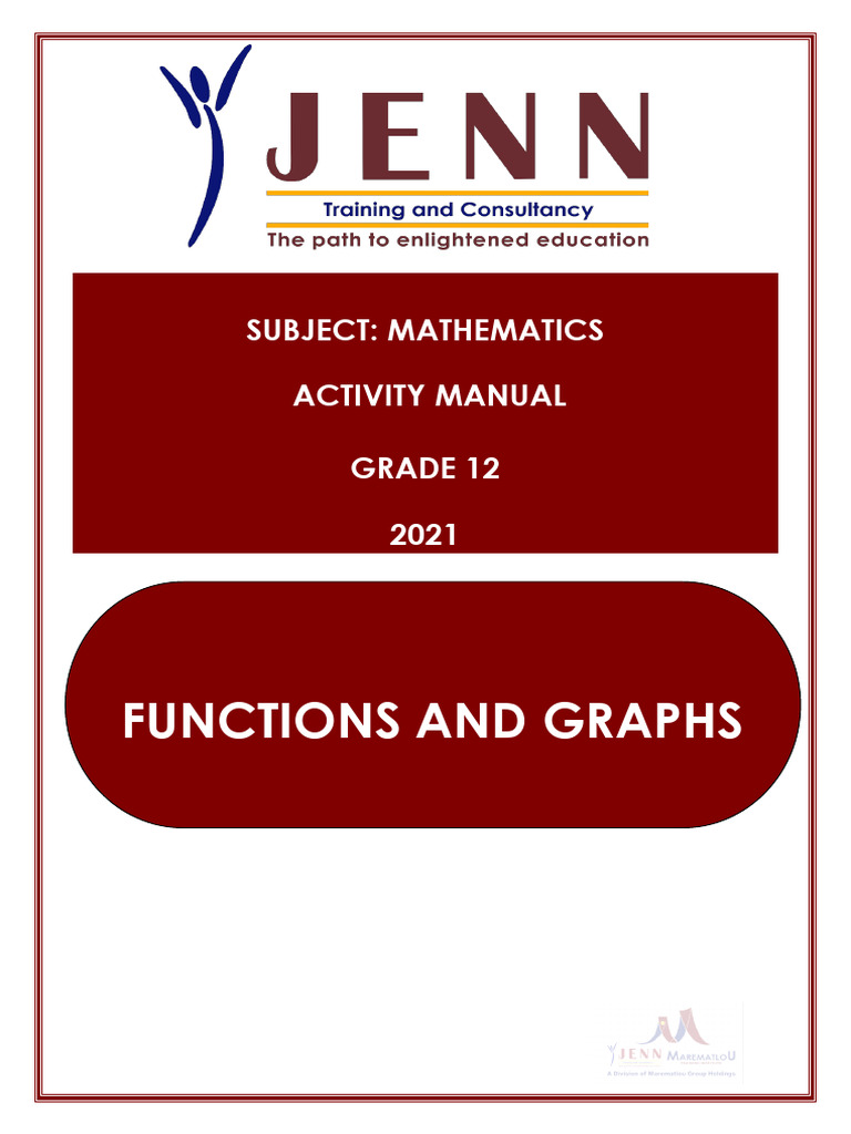 Grade 12 Functions and Graphs Manual | PDF | Function (Mathematics ...