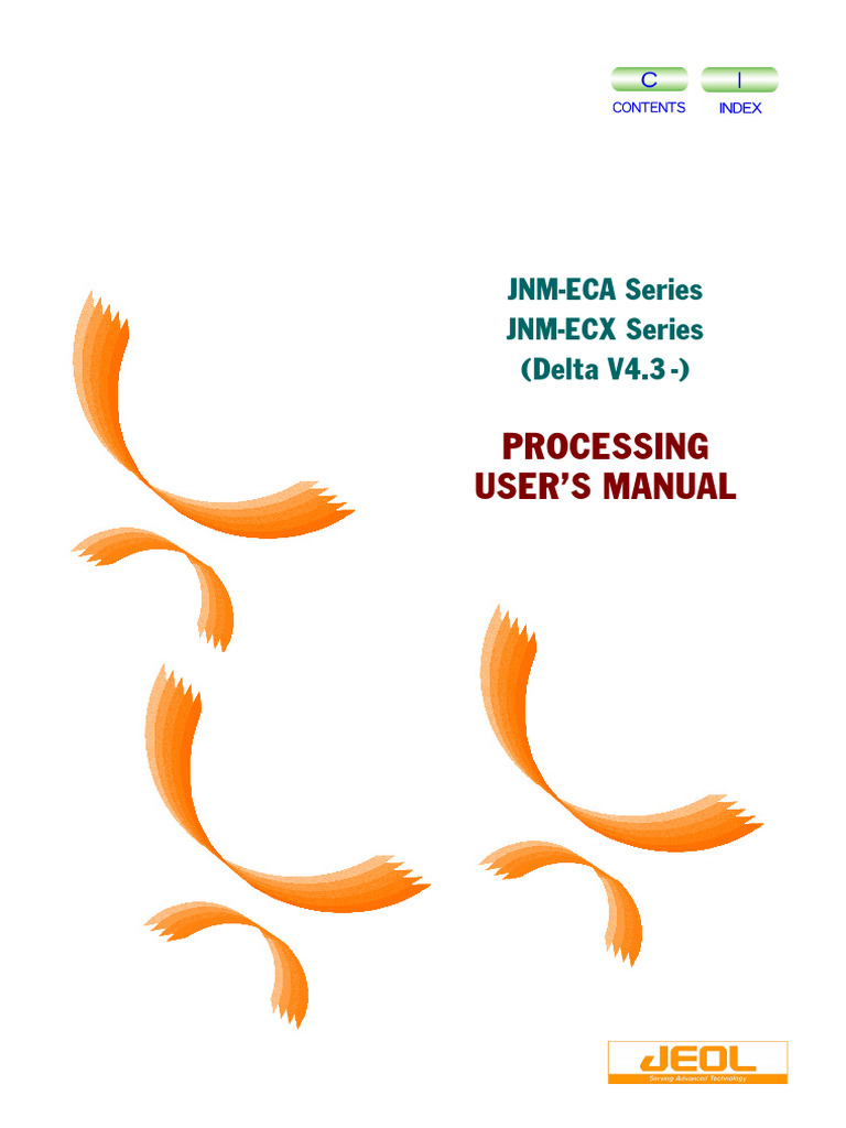ECA/ECX NMR Processing User Manual | PDF | Cursor (User Interface ...
