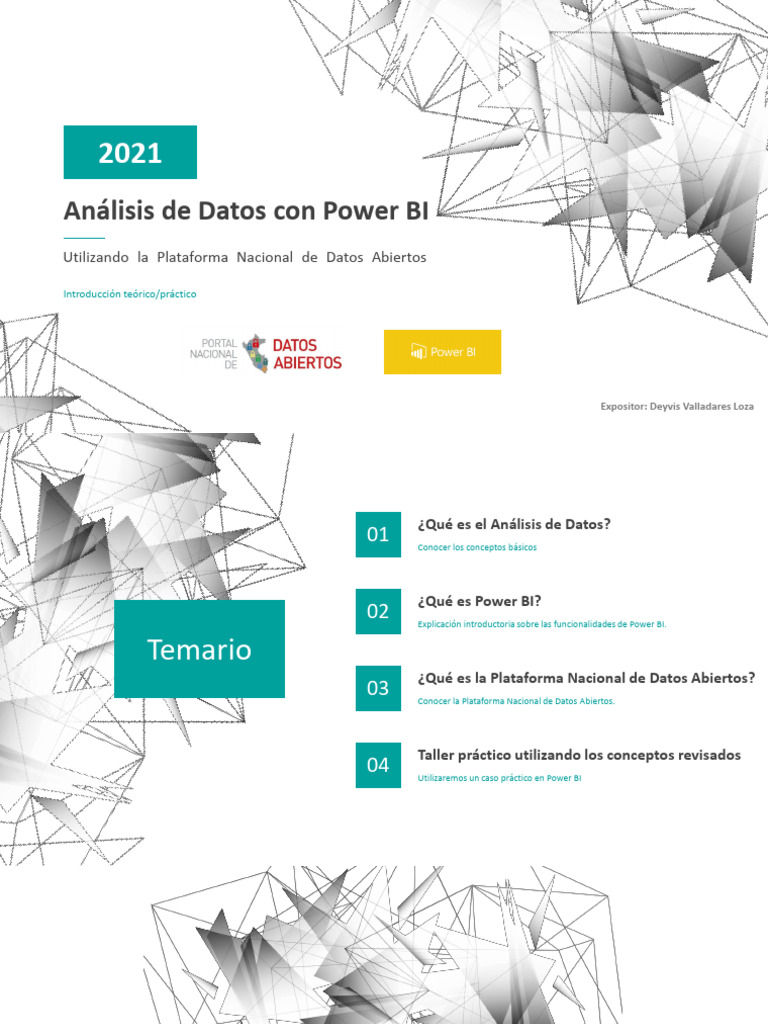 Tema Power BI PNDA | PDF | Análisis de los datos | Ciencia de datos