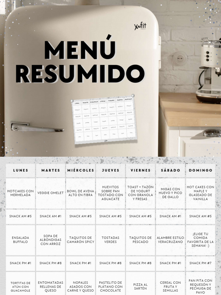 Menu Resumido D Semana 1 - Compressed | PDF