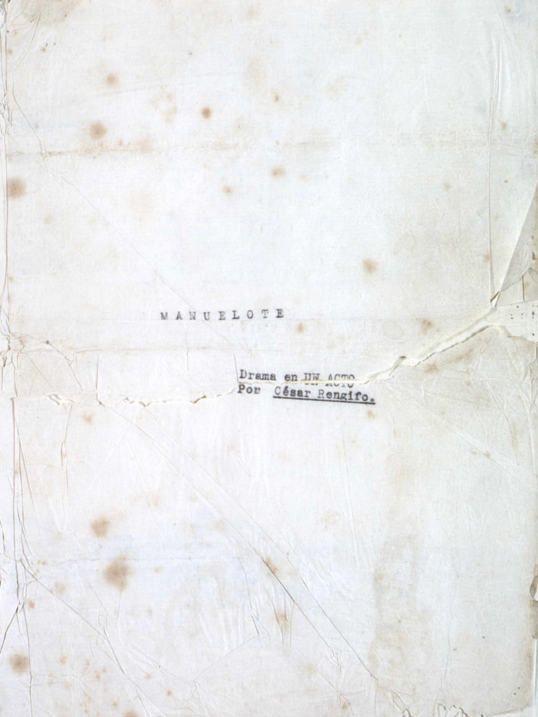 Manuscrito Cesar Rengifo Manuelote | PDF