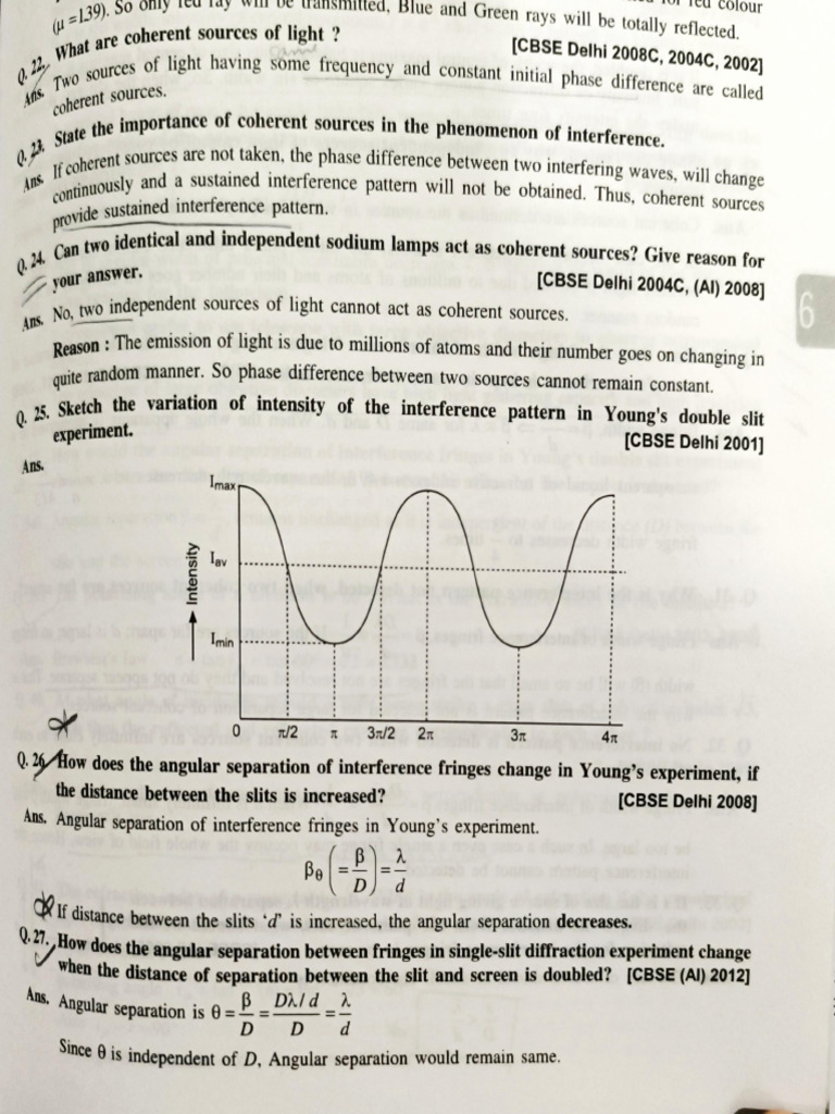 Conditions for Interference in Physics | PDF | Coherence (Physics ...