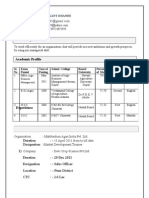 Yogesh CV With Photo