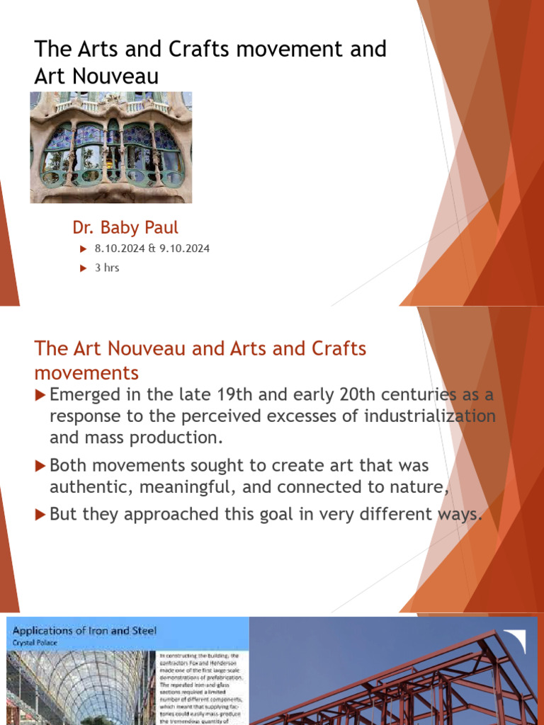 Arts and Crafts vs. Art Nouveau | PDF | Art Nouveau | Arts And Crafts ...