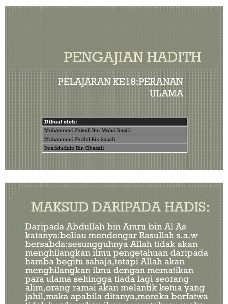 Peran ulama dalam masyarakat Melayu