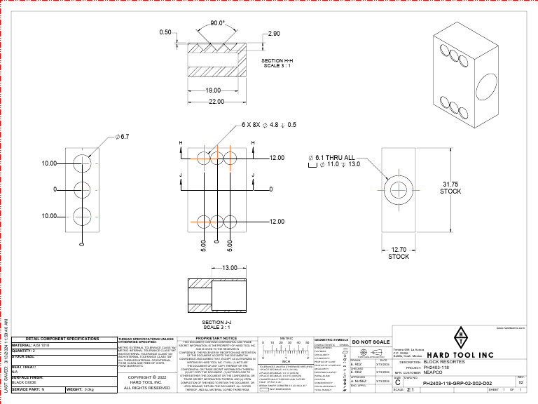 Section H-H Scale 3: 1 | PDF