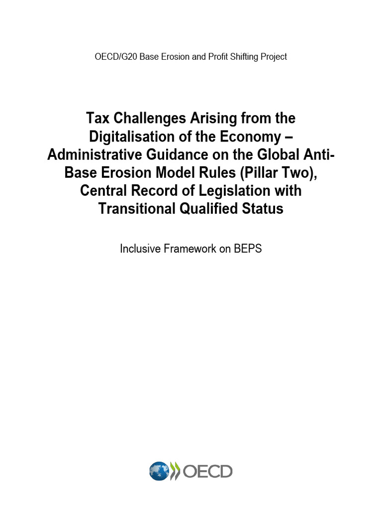 Administrative Guidance Globe Rules Pillar Two Central Record ...