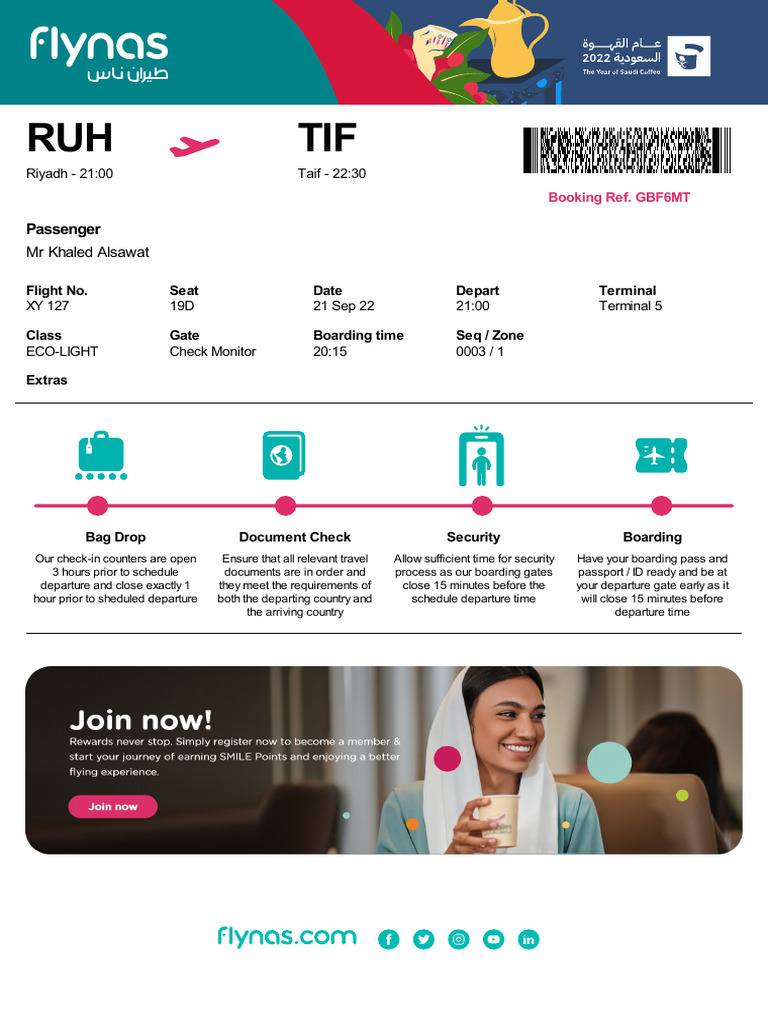 Flynas Flight Information and Guidelines | PDF