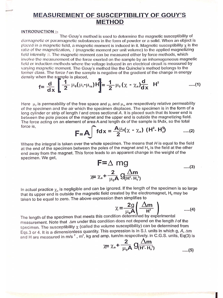 Gouys Method | PDF