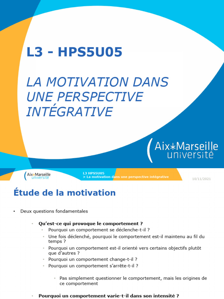 Comprendre la motivation intégrative | PDF | Motivant | Motivation
