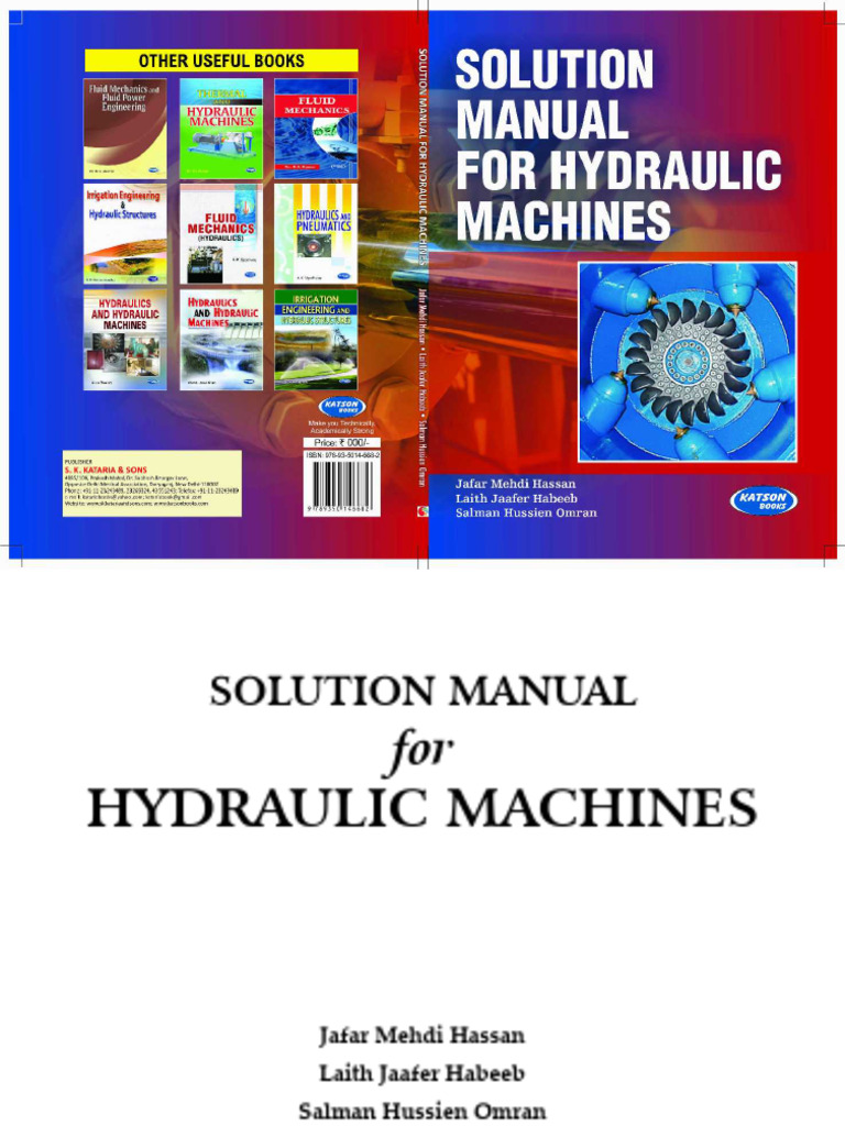 Solution Manual For Hydraulic Machines | PDF | Pump | Turbine