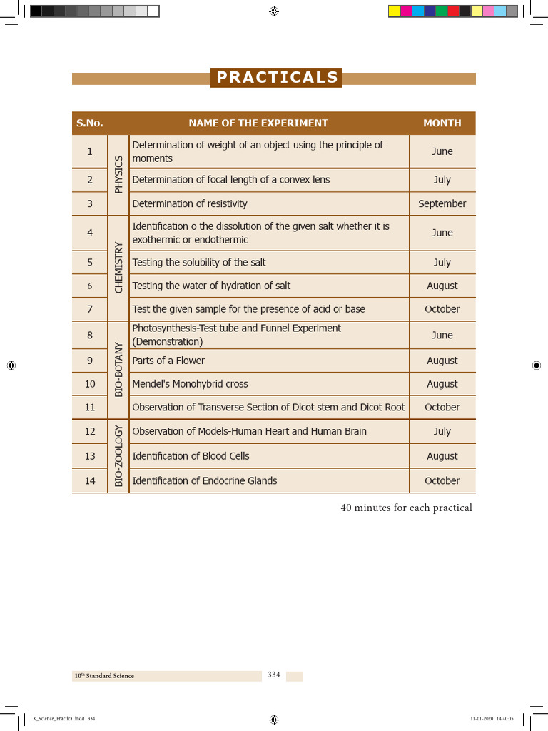 10th Grade Science Practical Experiments | PDF | Weight | Optics