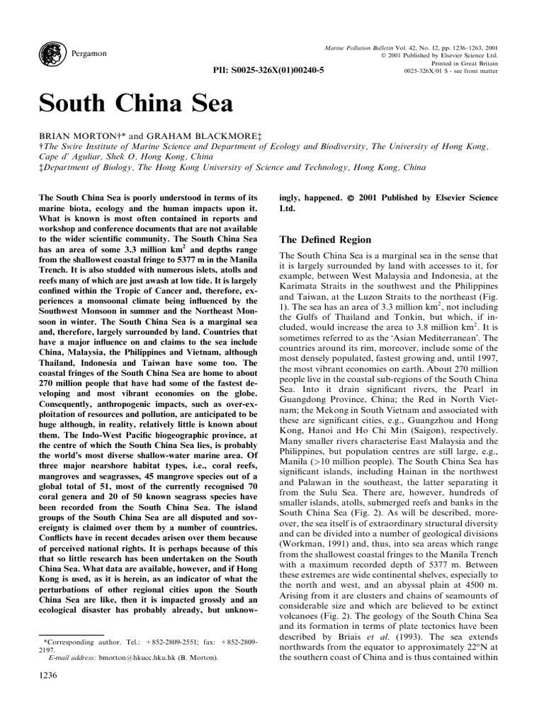 South China Sea | PDF | South China Sea | Coast