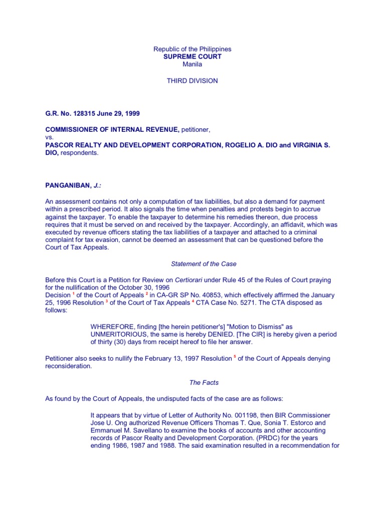 Remedies of Gov'Tstatute of Limitations PDF United States Tax Court Internal Revenue Service