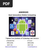 Android: Next Generation Mobile Computing