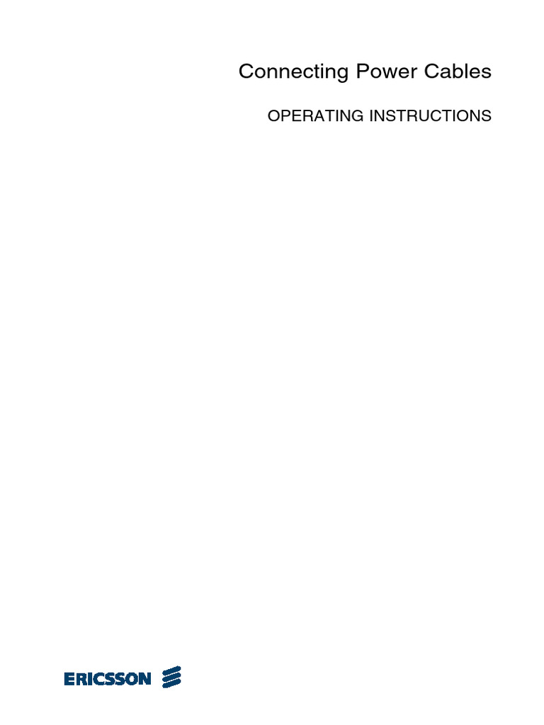 Connecting Power Cables | PDF | Electrical Connector | Manufactured Goods