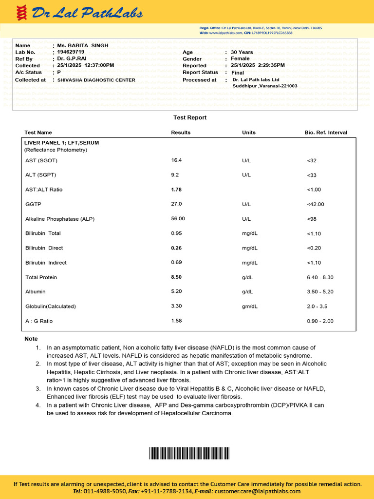 Comprehensive Health Test Report | PDF | White Blood Cell | Medical ...