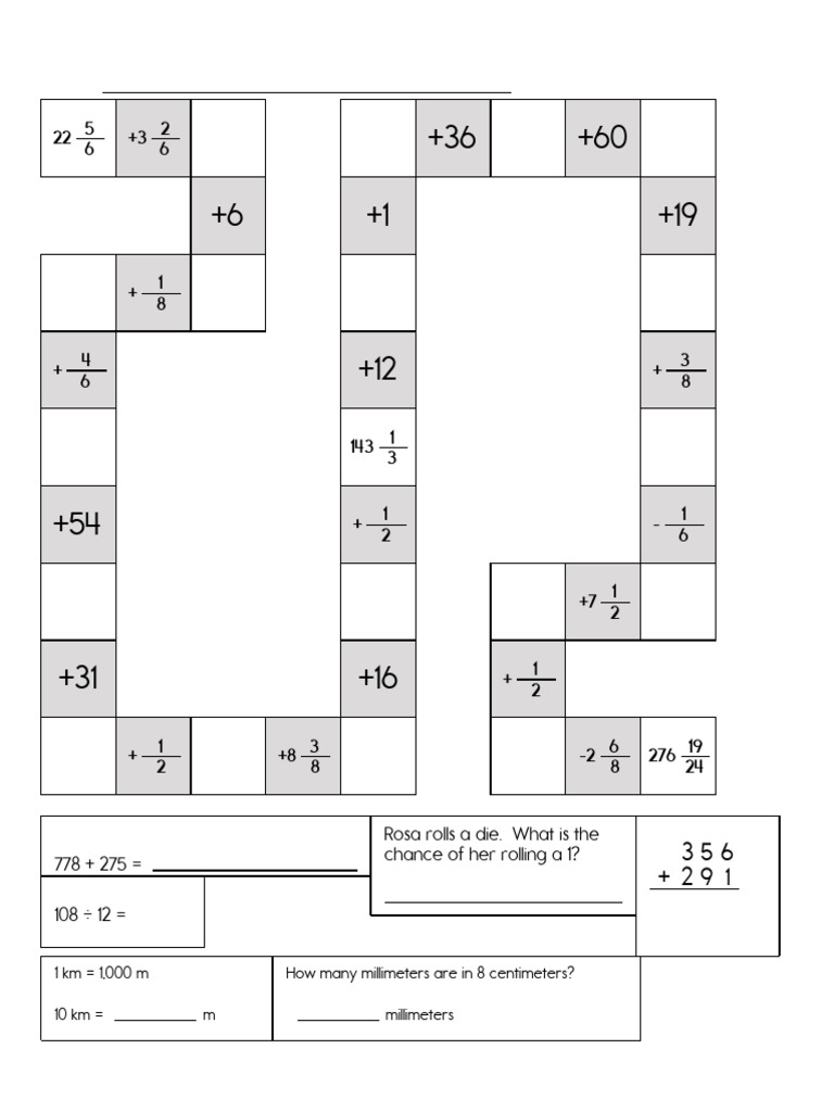Math Worksheets for Week of May 5 | PDF