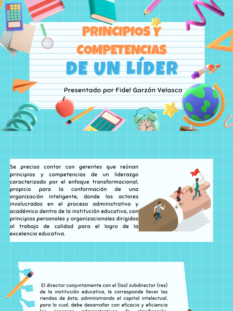 Presentación Principios y Competencias de Un Líder | PDF | Liderazgo ...