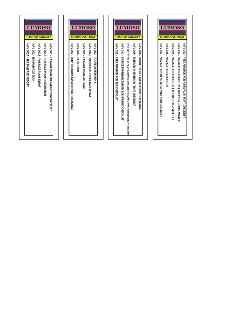 Sea Passage and Navigation Checklists | PDF