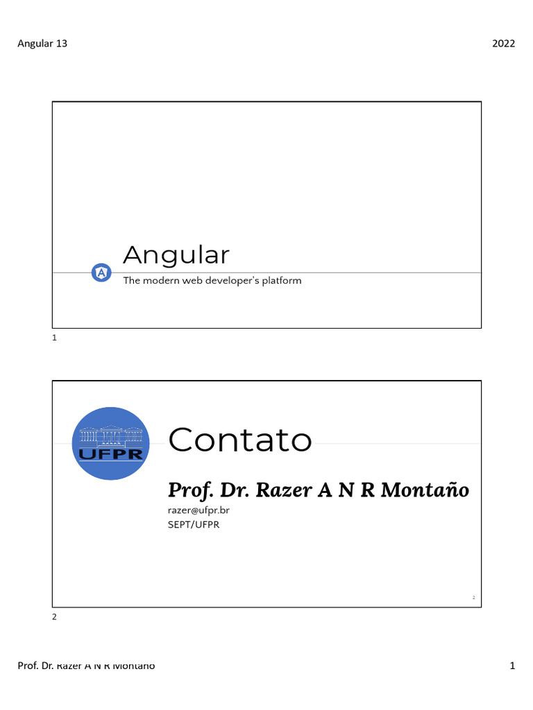 Guia Completo sobre Angular 13 | PDF | Angular JS | Script Java