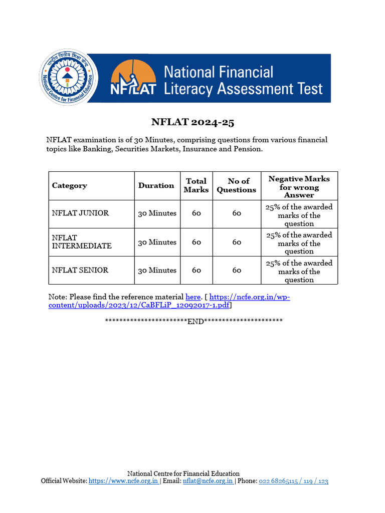 NFLAT Exam Overview 2024-25 | PDF