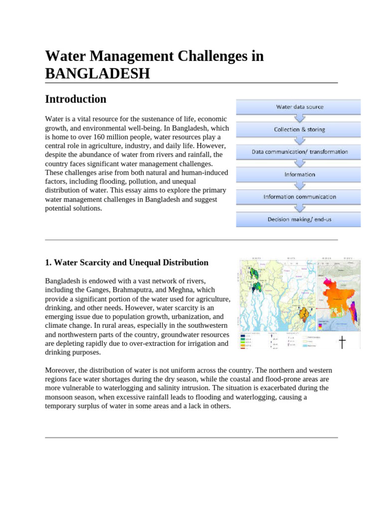 Water Management Issues in Bangladesh | PDF | Flood | Water Pollution