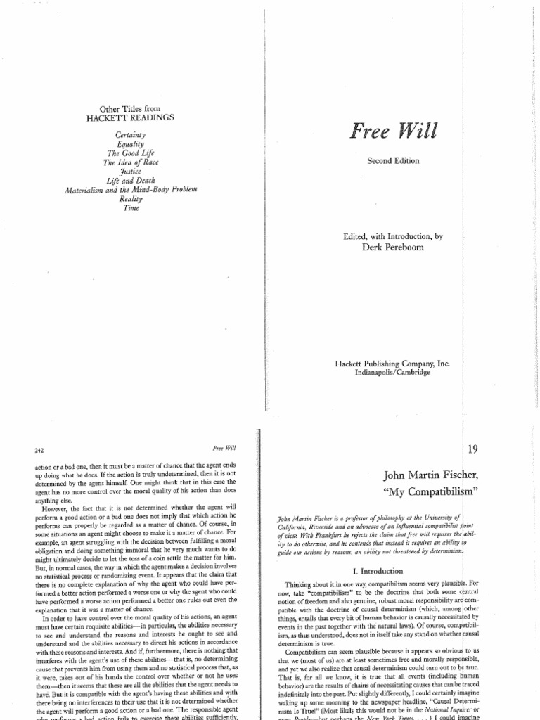 Fischer My Compatibilism | PDF
