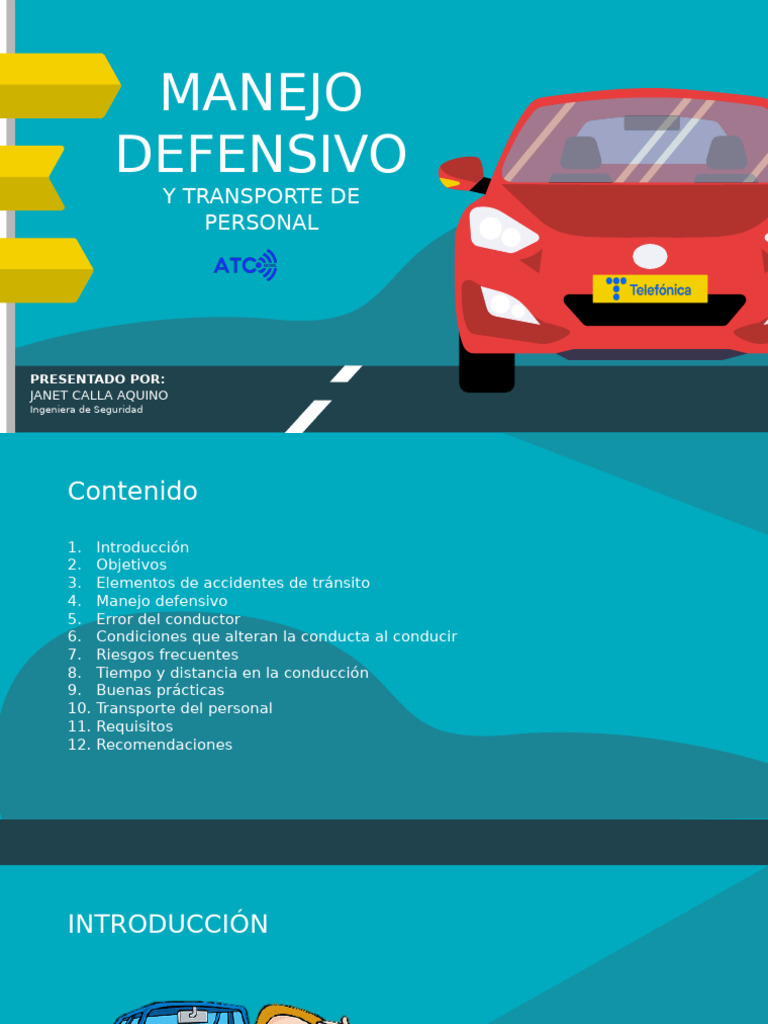 Manejo Defensivo en Transporte de Personal | PDF | Accidente de tráfico ...