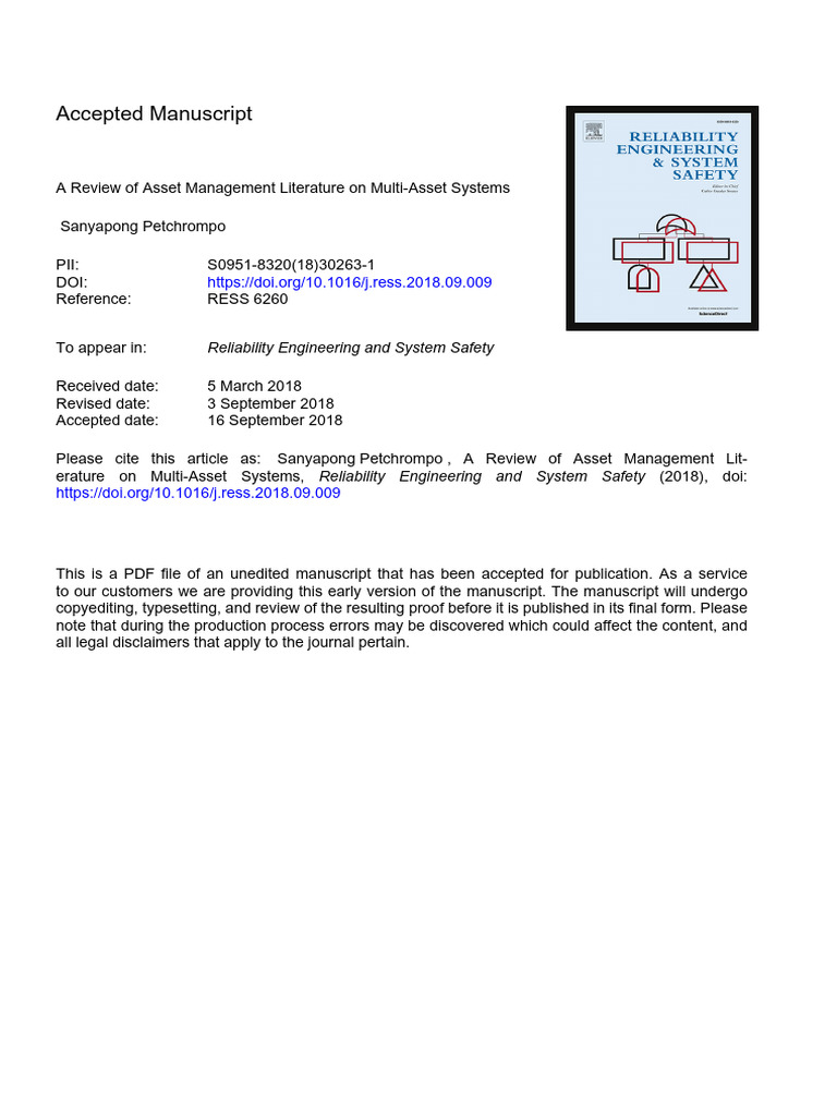 Accepted Manuscript: Reliability Engineering and System Safety | PDF ...