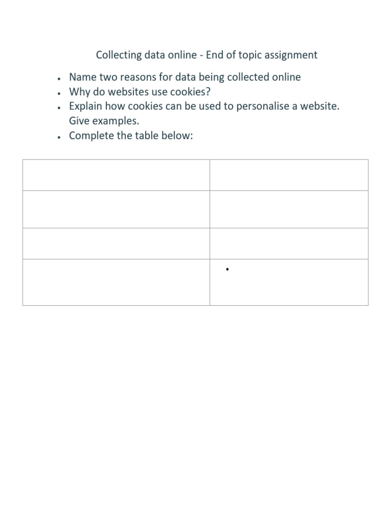 Understanding Online Data Collection and Cookies | PDF