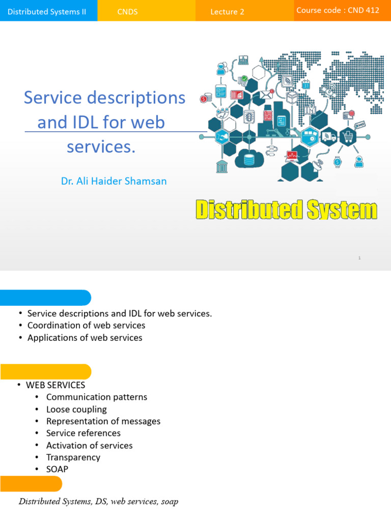 Lecture 2_WS and Apps | PDF | Web Service | Xml
