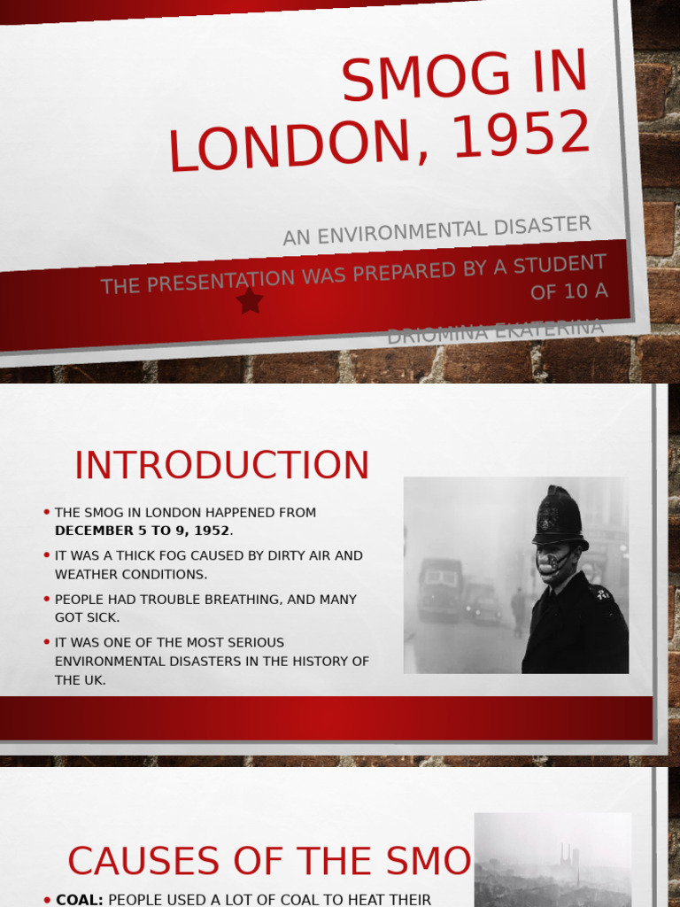 Smog in London 1952 | PDF