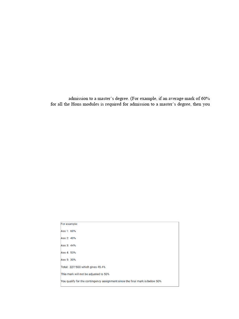 RSE Module Contingency Assignment Guide | PDF