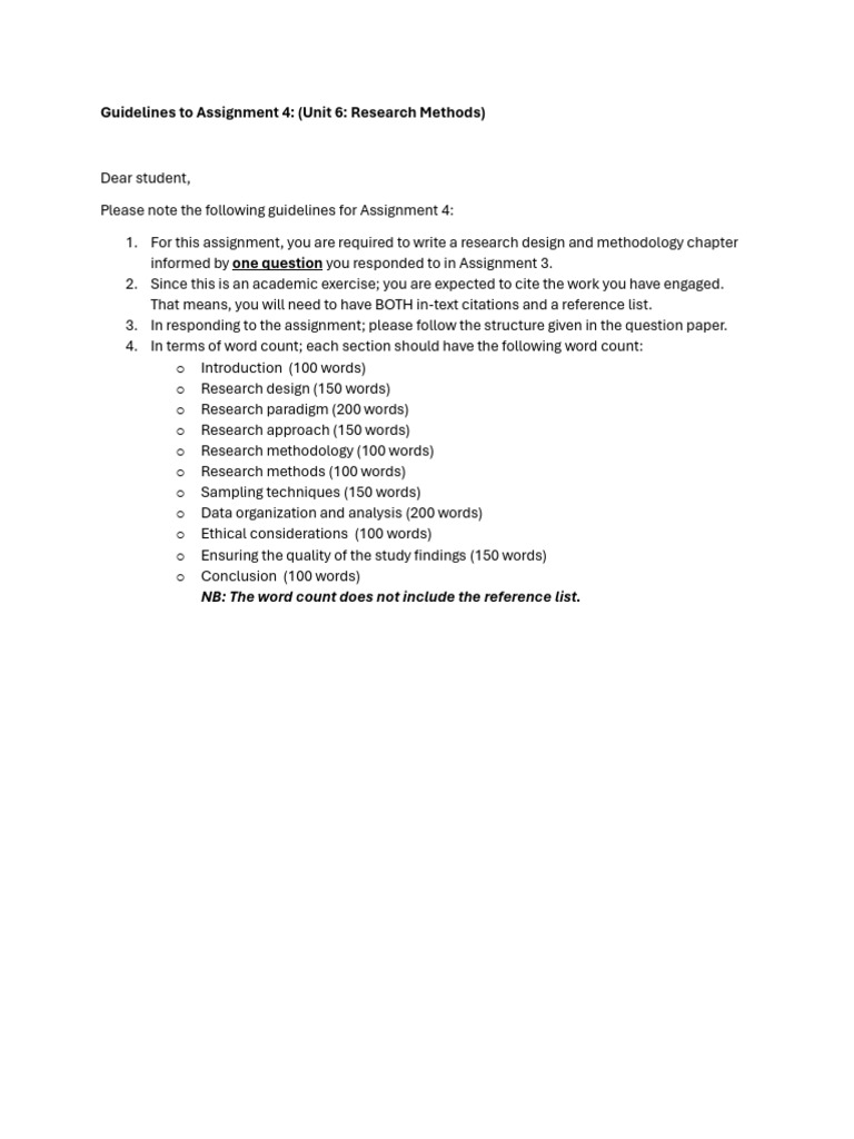 Guidelines To Assignment 4 | PDF