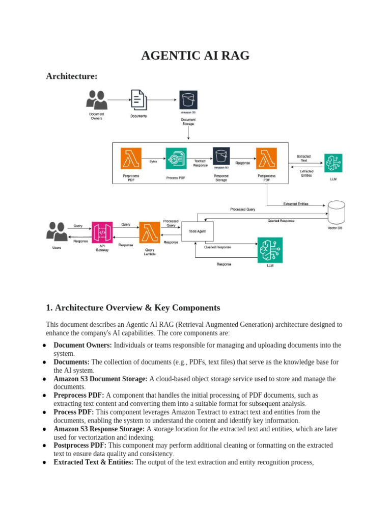 Agentic AI Architecture (1) | PDF | Information Retrieval | Databases