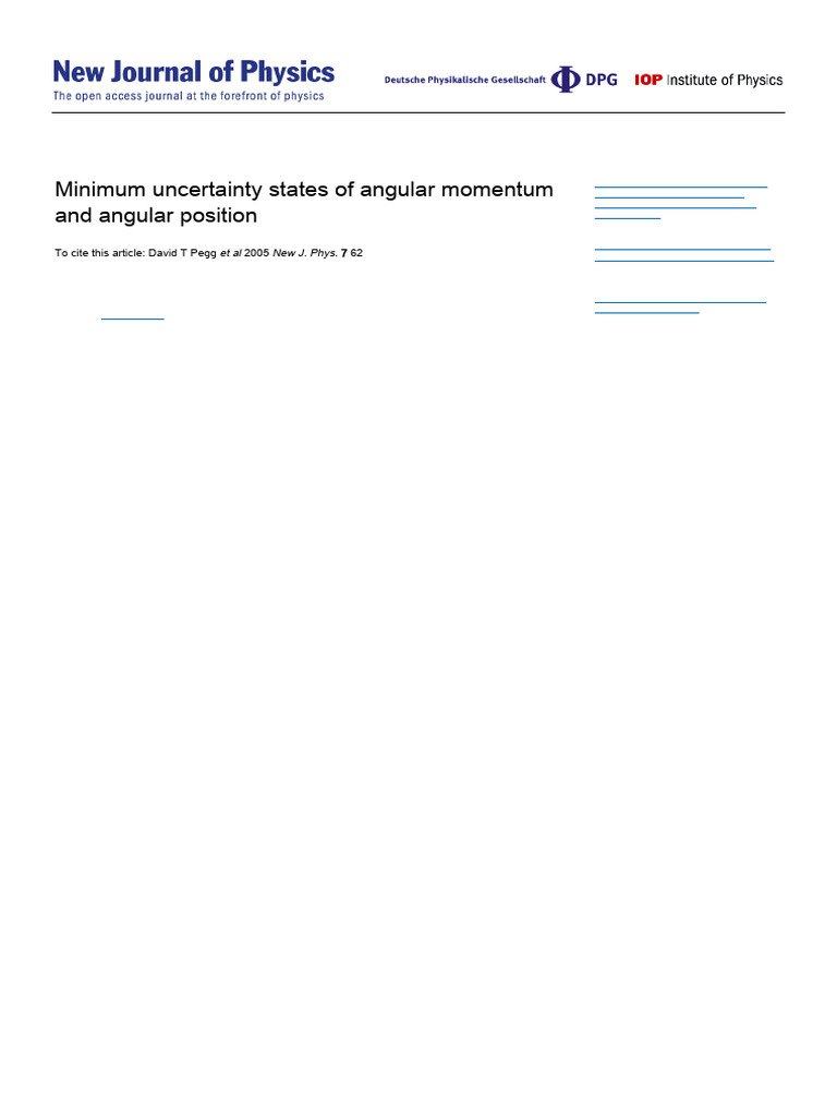 Minimum Uncertainty in Angular Momentum | PDF | Uncertainty Principle ...